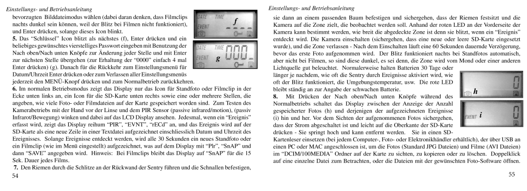 Bushnell 11-9000 instruction manual Einstellungs- und Betriebsanleitung 