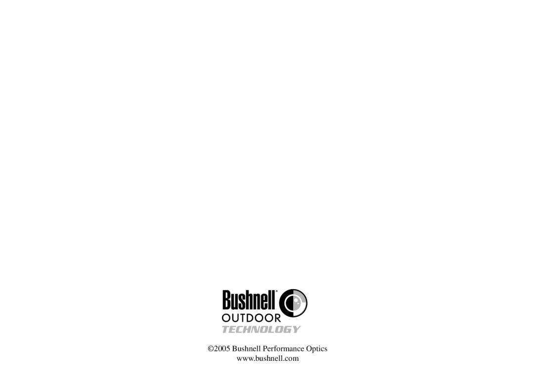 Bushnell 11-9000 instruction manual Bushnell Performance Optics 