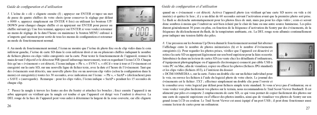 Bushnell 11-9200 instruction manual Au mode de fonctionnement normal 