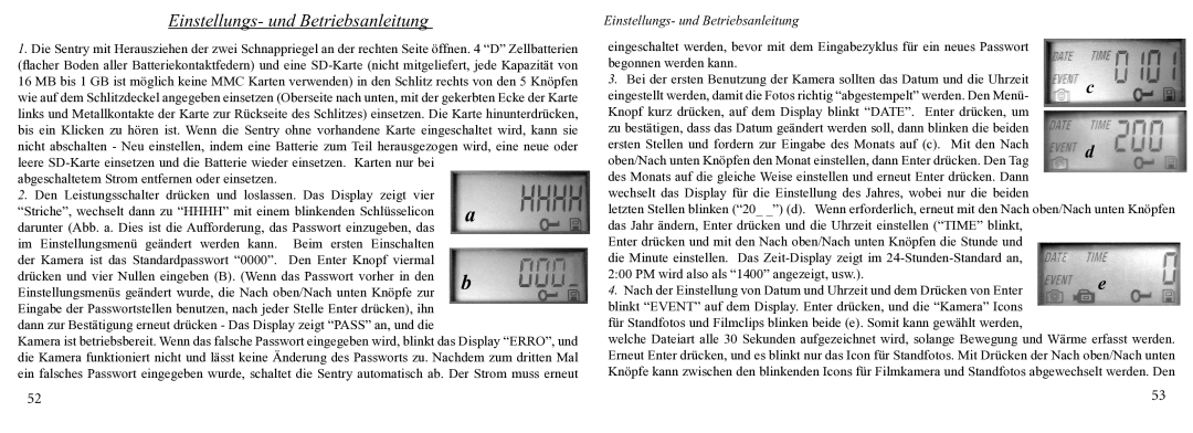 Bushnell 11-9200 instruction manual Einstellungs- und Betriebsanleitung 