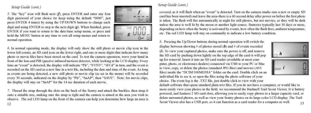 Bushnell 11-9200 instruction manual Setup Guide 