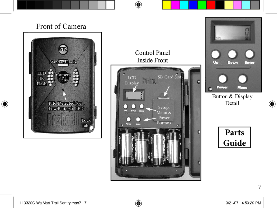 Bushnell 11-9320C instruction manual Parts Guide 