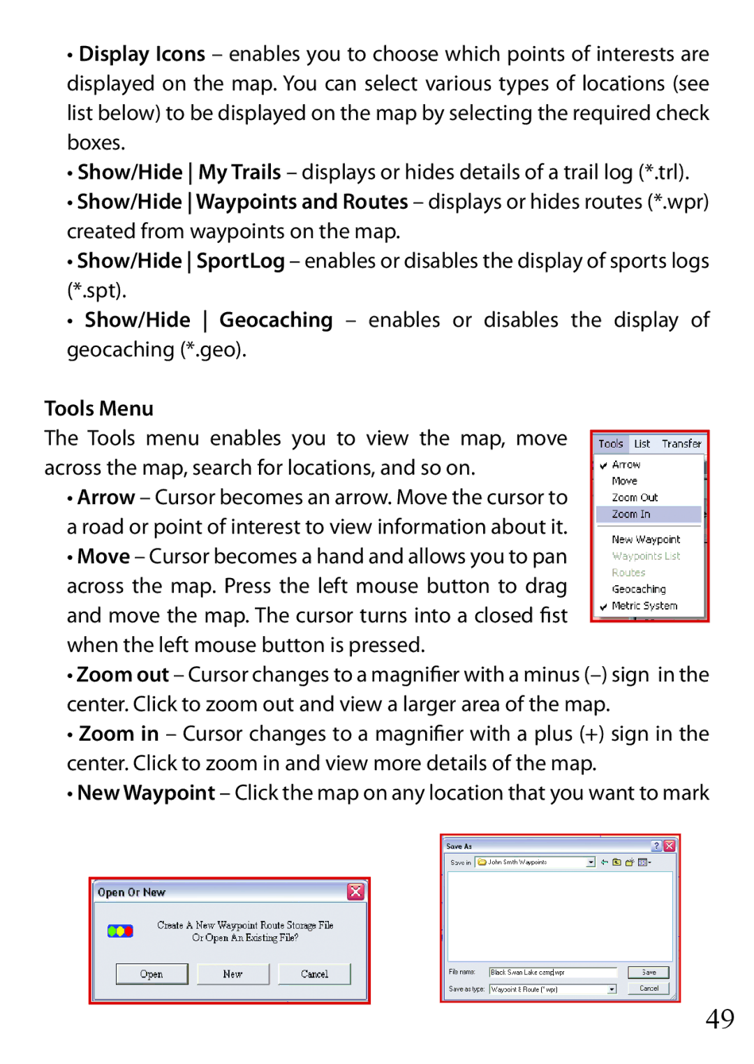 Bushnell 110 instruction manual Tools Menu 