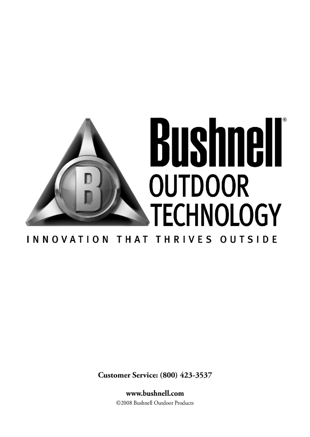 Bushnell 110 instruction manual Bushnell Outdoor Products 