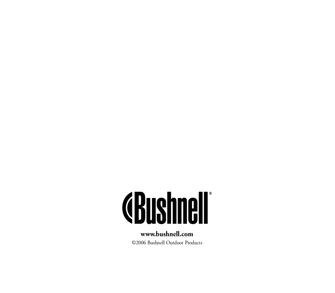 Bushnell 111026 instruction manual Bushnell Outdoor Products 