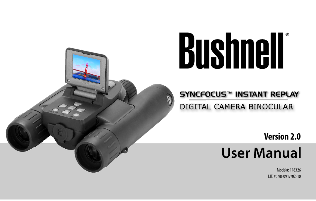 Bushnell 118326 user manual Version 