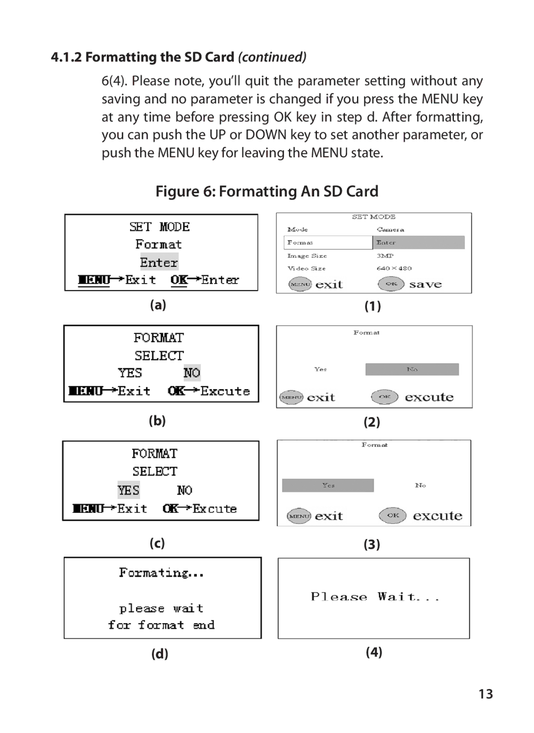 Bushnell 119415, 119405 instruction manual Formatting An SD Card 