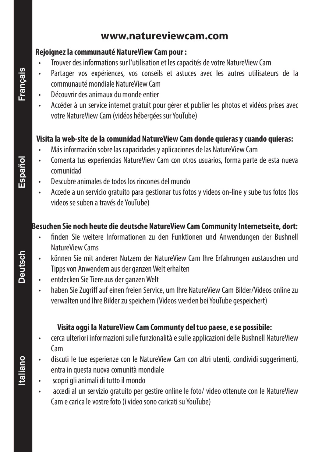 Bushnell 119440, 119439 Rejoignez la communauté NatureView Cam pour, Découvrir des animaux du monde entier 