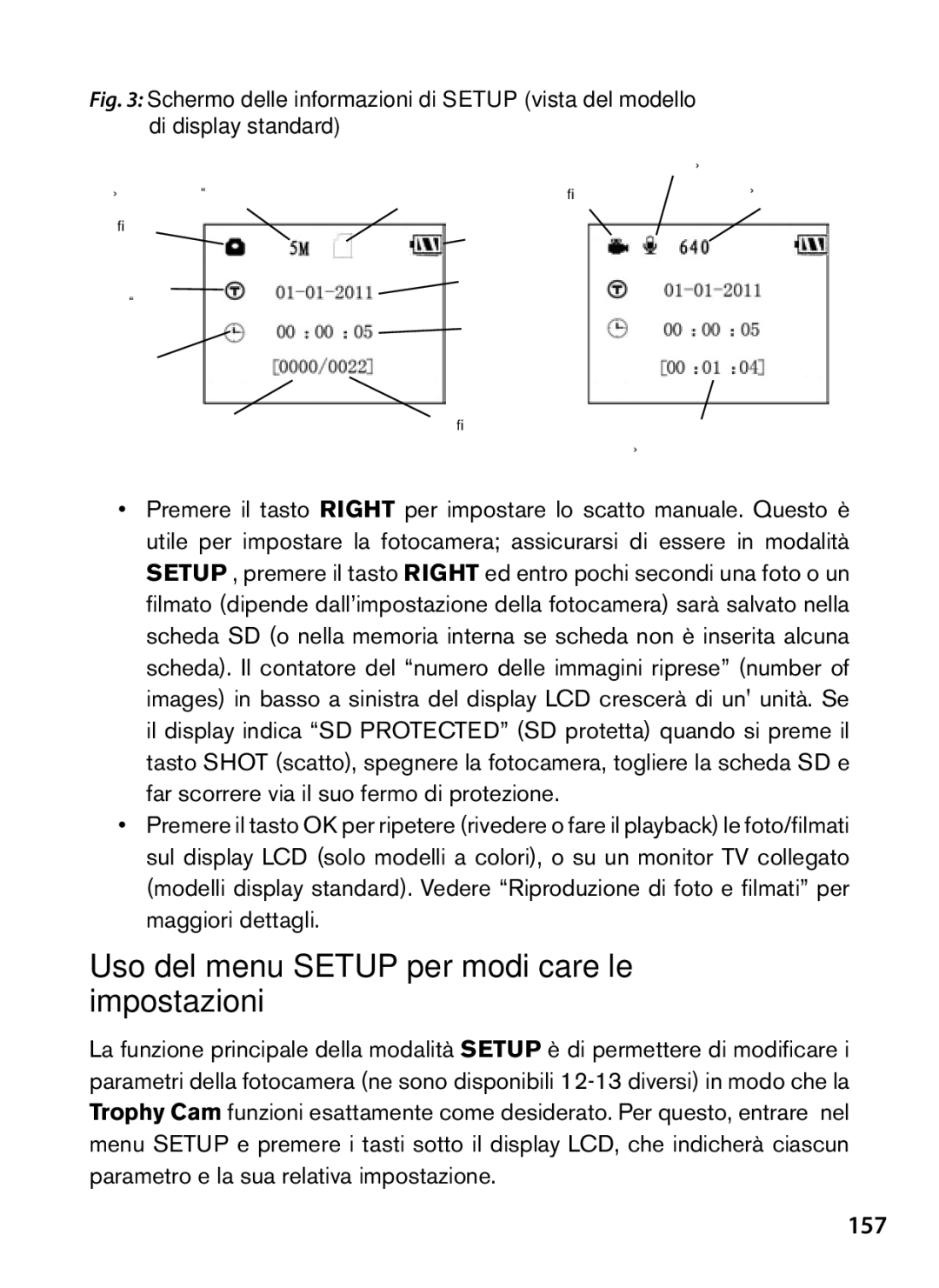 Bushnell 119467, 119466 instruction manual Uso del menu Setup per modificare le impostazioni, 157 