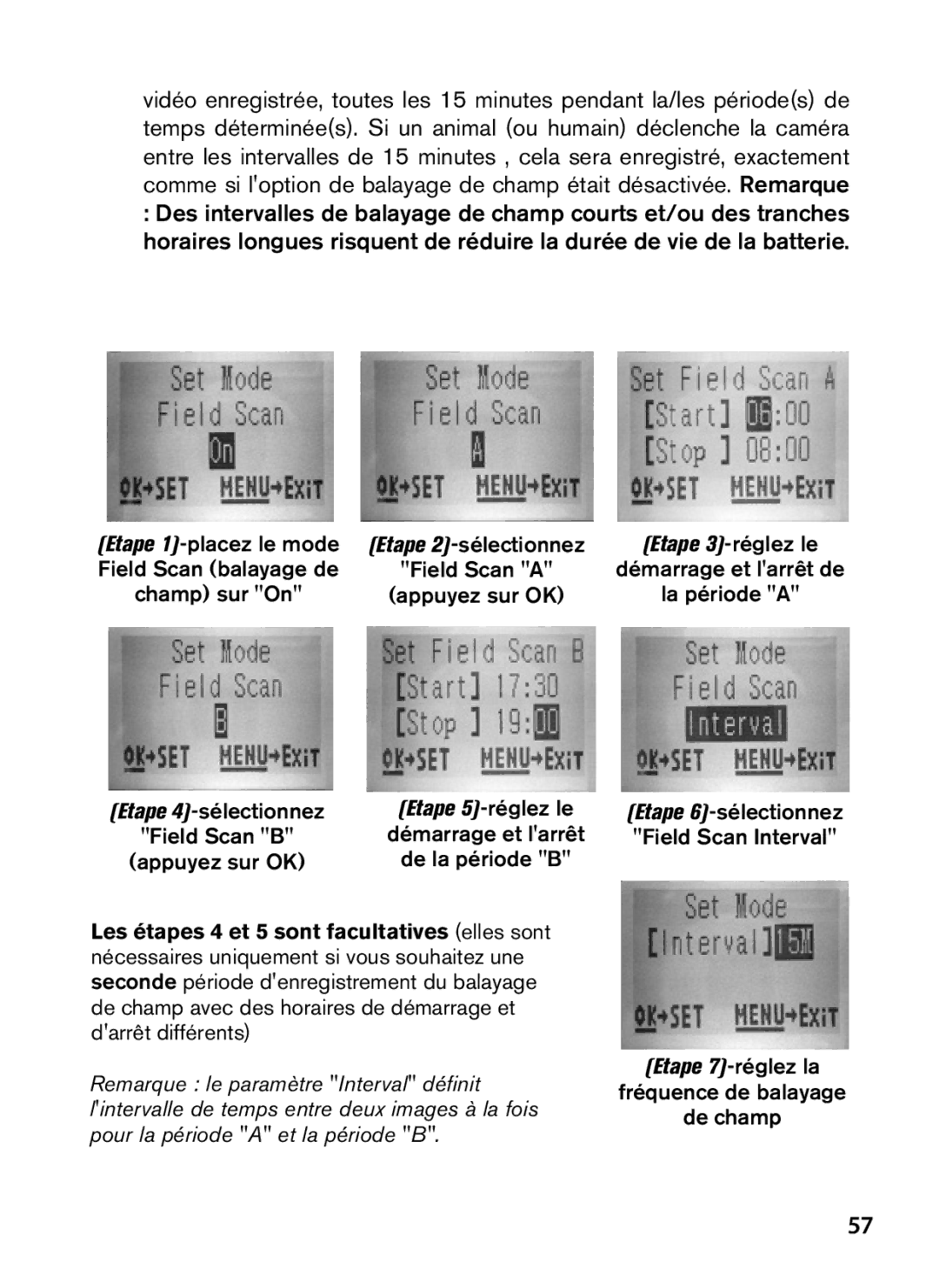 Bushnell 119447C, 119476C, 119477C, 119437C instruction manual Etape 3-réglez le 