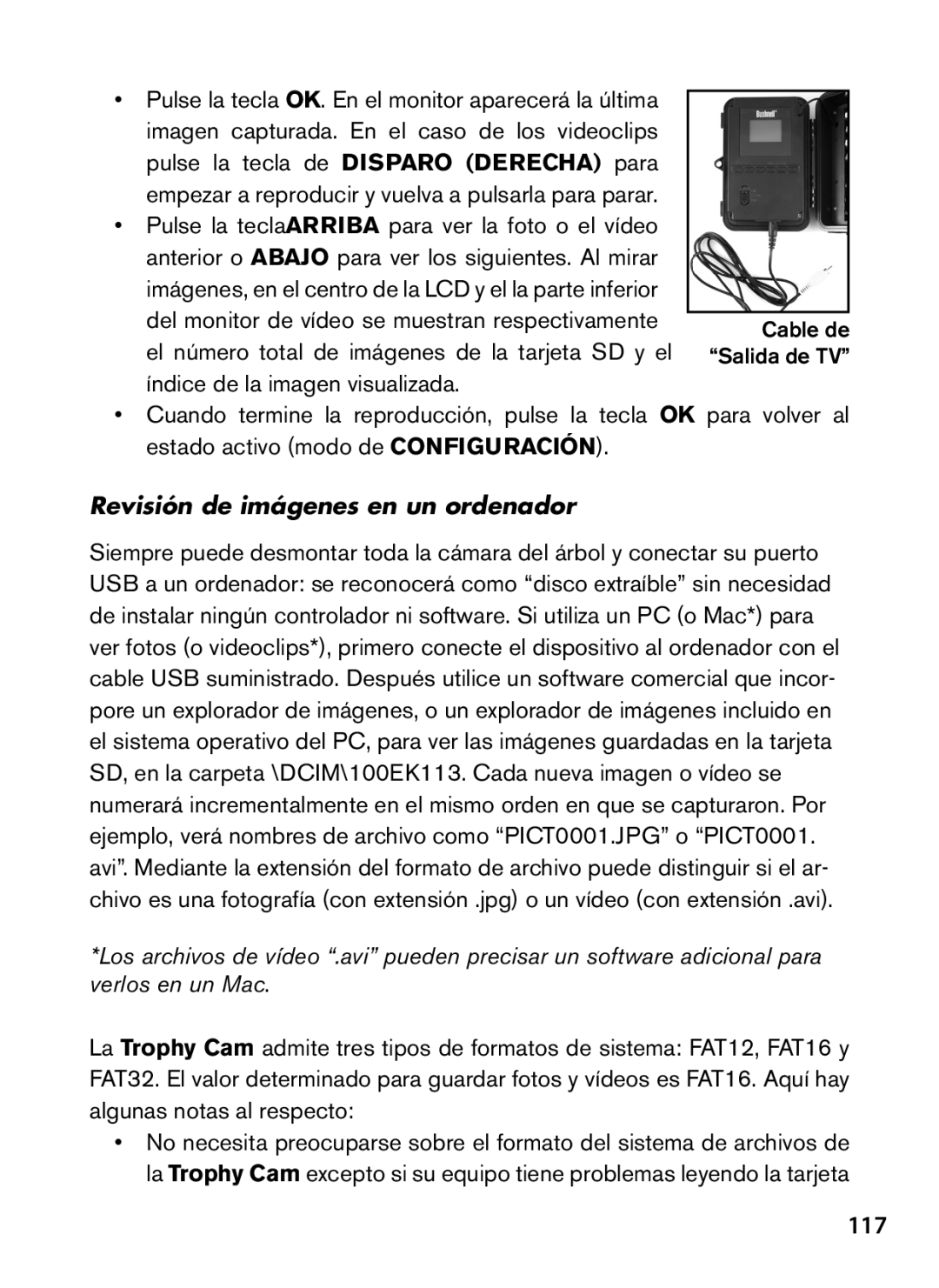 Bushnell 119577, 119576, 119547, 119537 instruction manual 117, Para volver al, Revisión de imágenes en un ordenador 