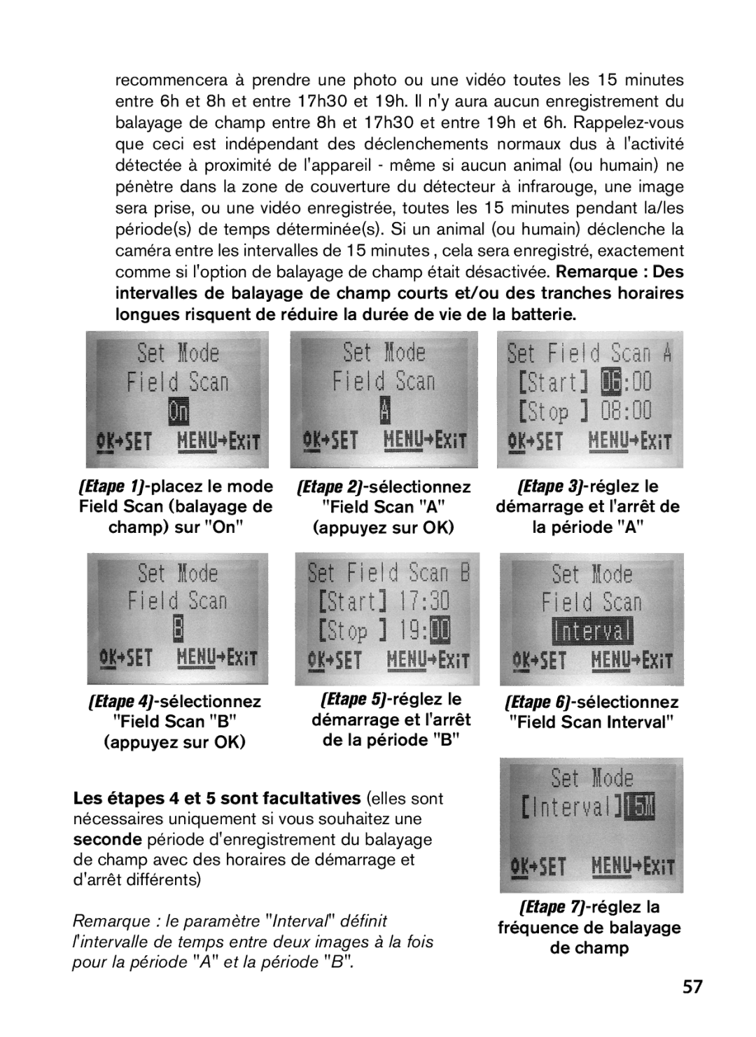 Bushnell 119577, 119576, 119547, 119537 instruction manual Etape 3-réglez le 