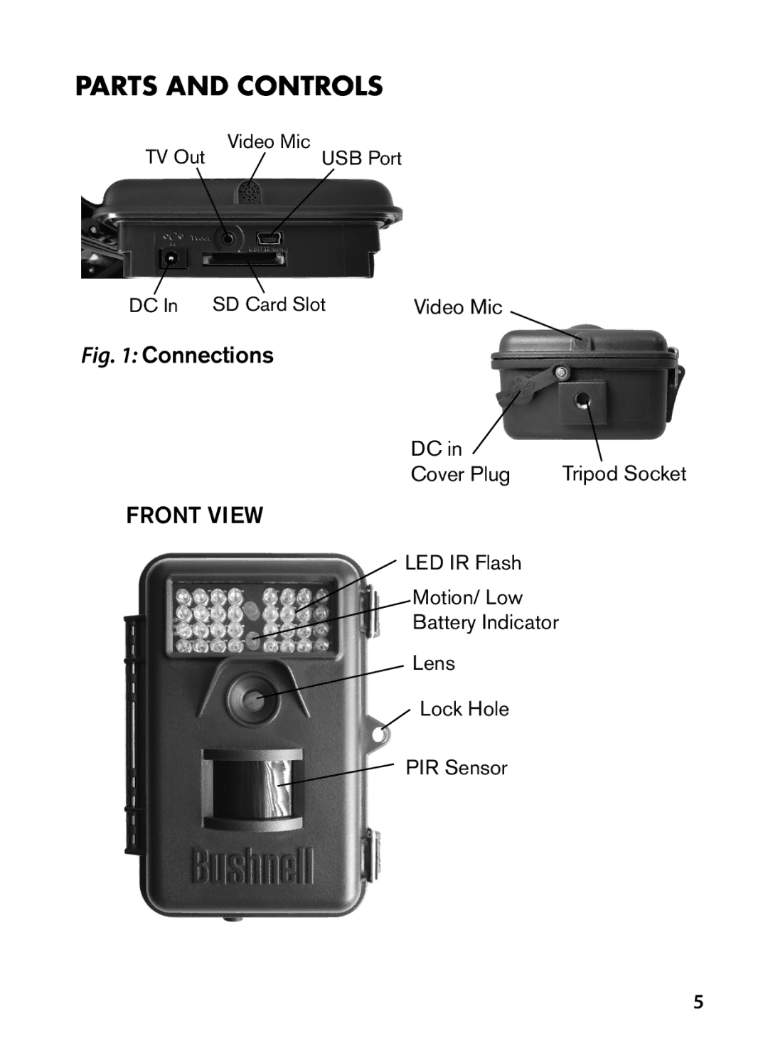 Bushnell 119636C instruction manual Front View 