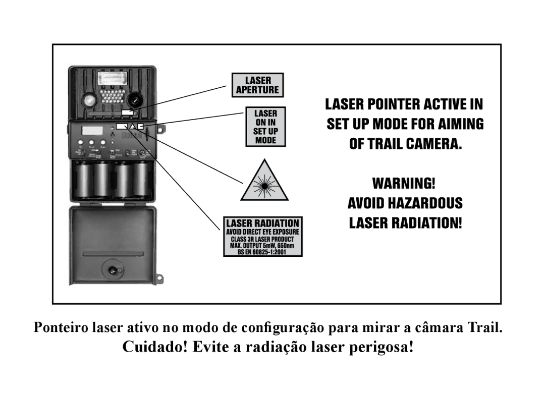 Bushnell 119935, 119833, 119905 manual Cuidado! Evite a radiação laser perigosa 