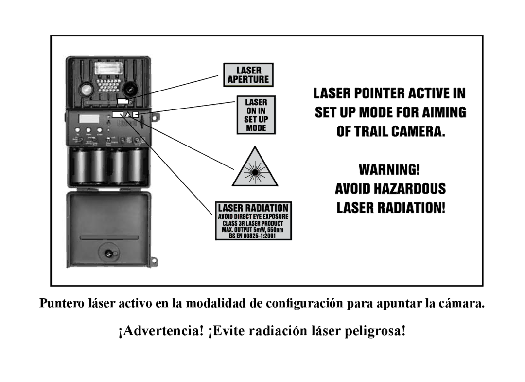 Bushnell 119935, 119833, 119905 manual ¡Advertencia! ¡Evite radiación láser peligrosa 