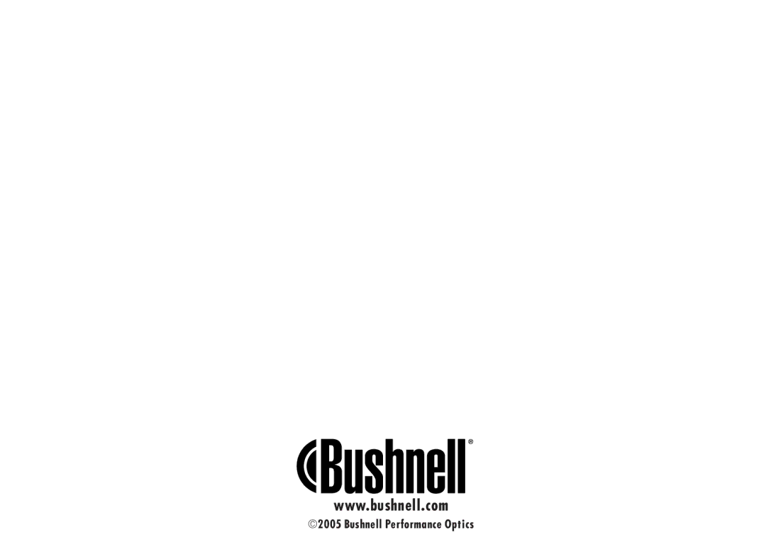 Bushnell 13-7500 instruction manual Bushnell Performance Optics 