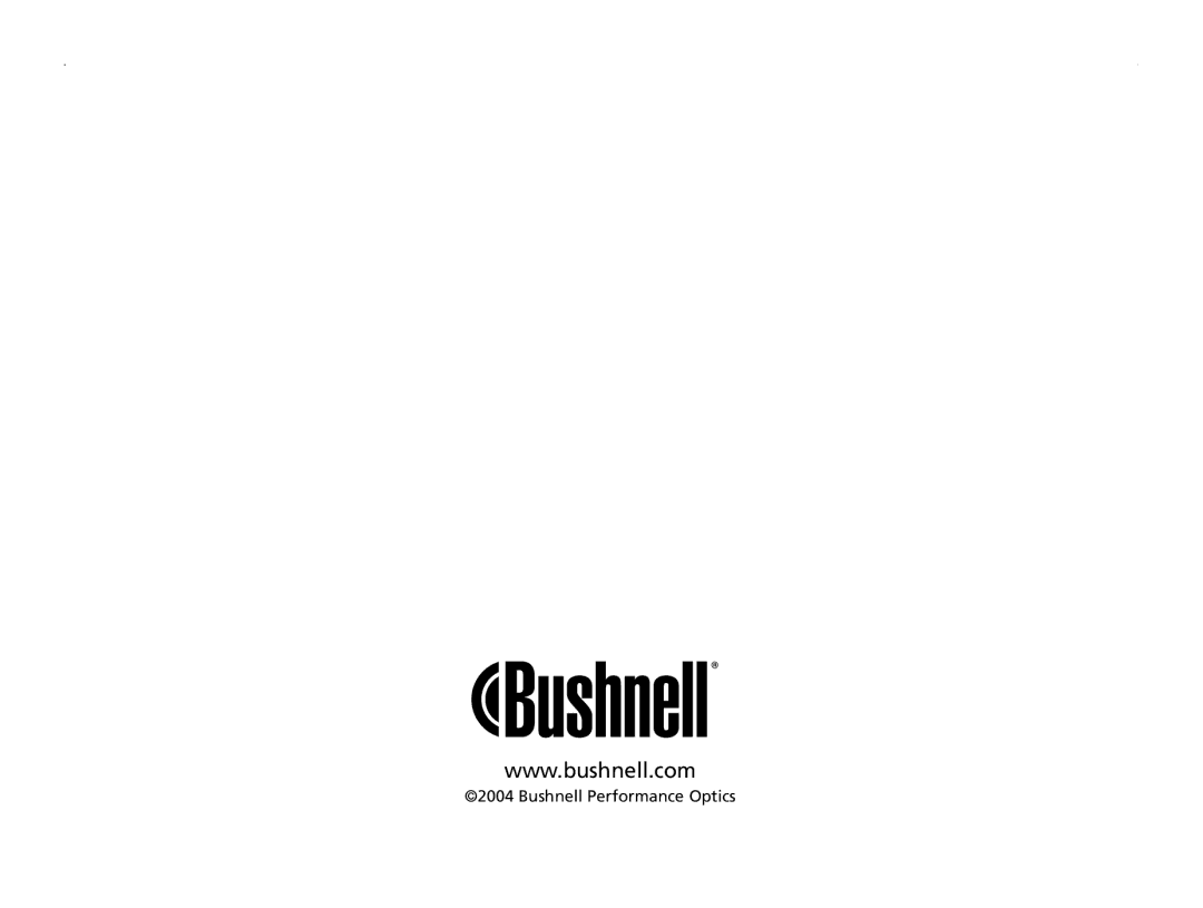 Bushnell 13-Nov manual Bushnell Performance Optics 