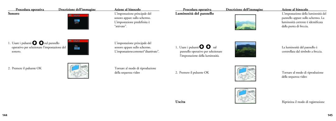 Bushnell 18-0832 instruction manual Descrizione dell’immagine Azione al binocolo, Dalla punta di freccia 