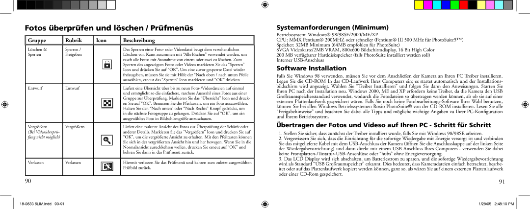 Bushnell 18-0833 instruction manual Systemanforderungen Minimum 