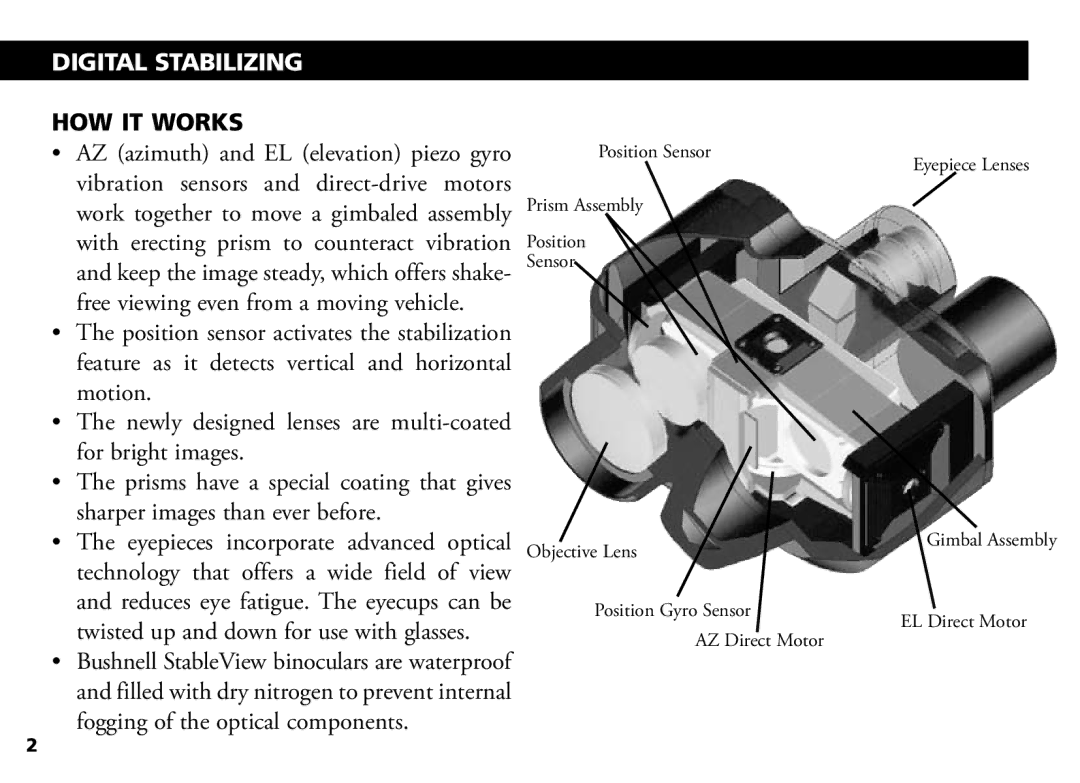 Bushnell 18-1035 manual Digital Stabilizing, HOW IT Works 