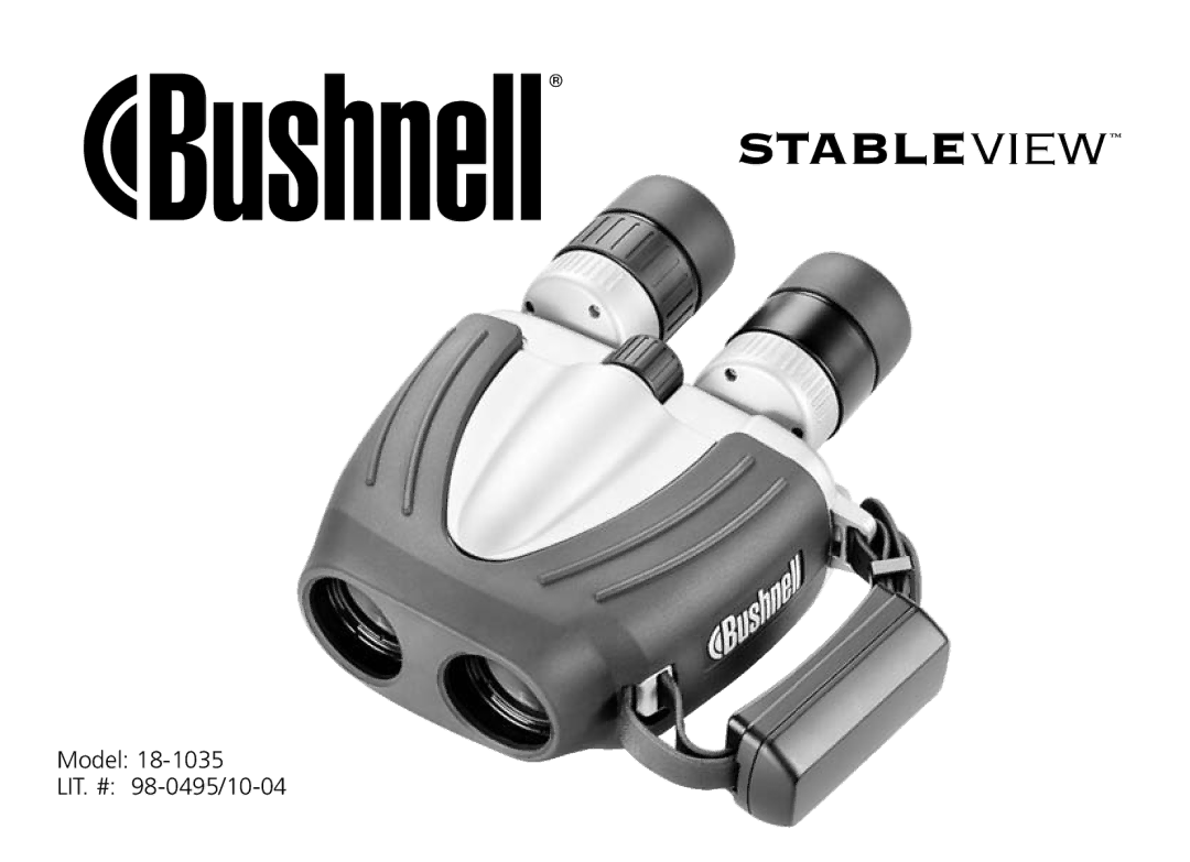 Bushnell 18-1035 manual Model LIT. # 98-0495/10-04 