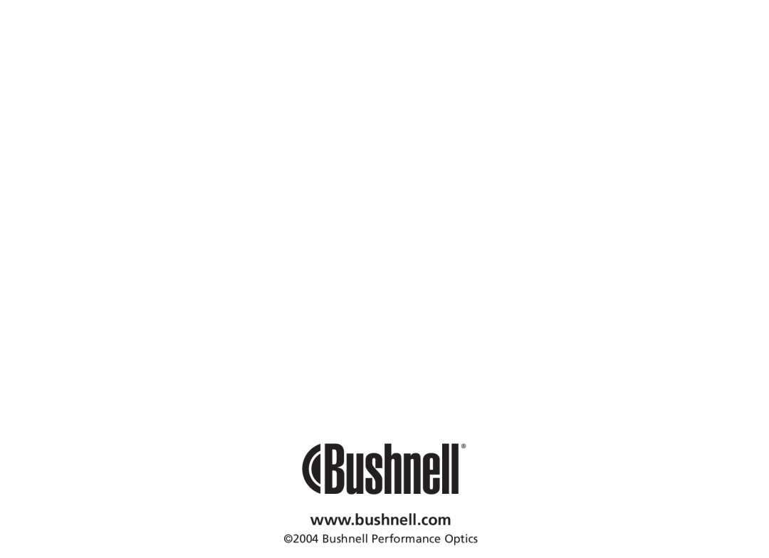 Bushnell 18-1035 manual Bushnell Performance Optics 