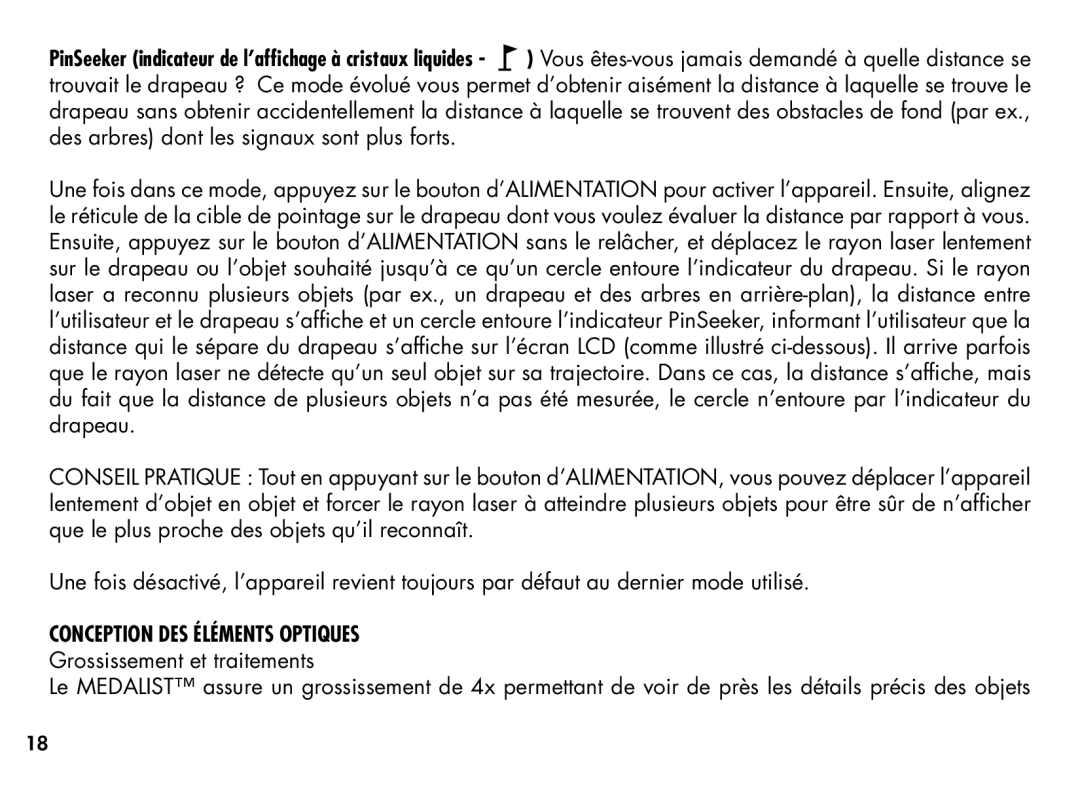 Bushnell 20-1354, 201355 manual Conception DES Éléments Optiques 