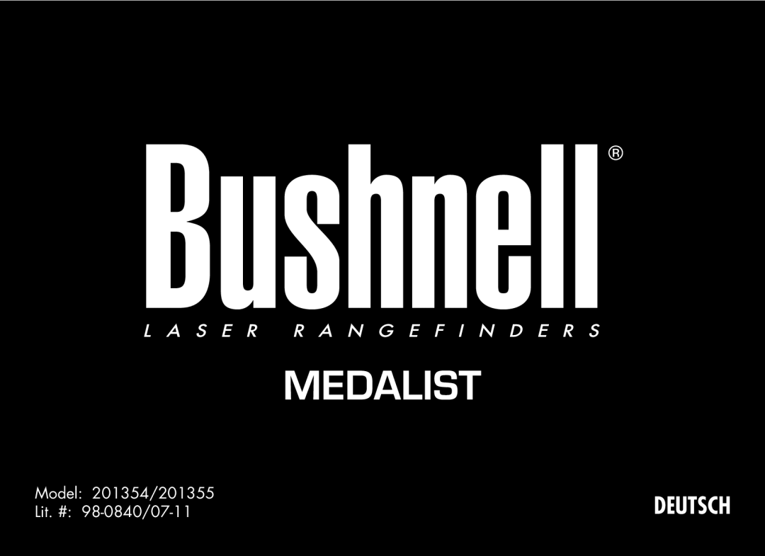 Bushnell 201355, 20-1354 manual Deutsch 