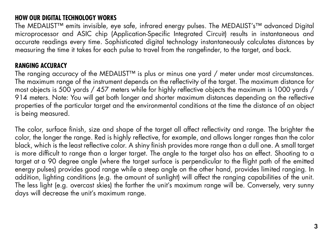 Bushnell 201355, 20-1354 manual HOW OUR Digital Technology Works, Ranging Accuracy 