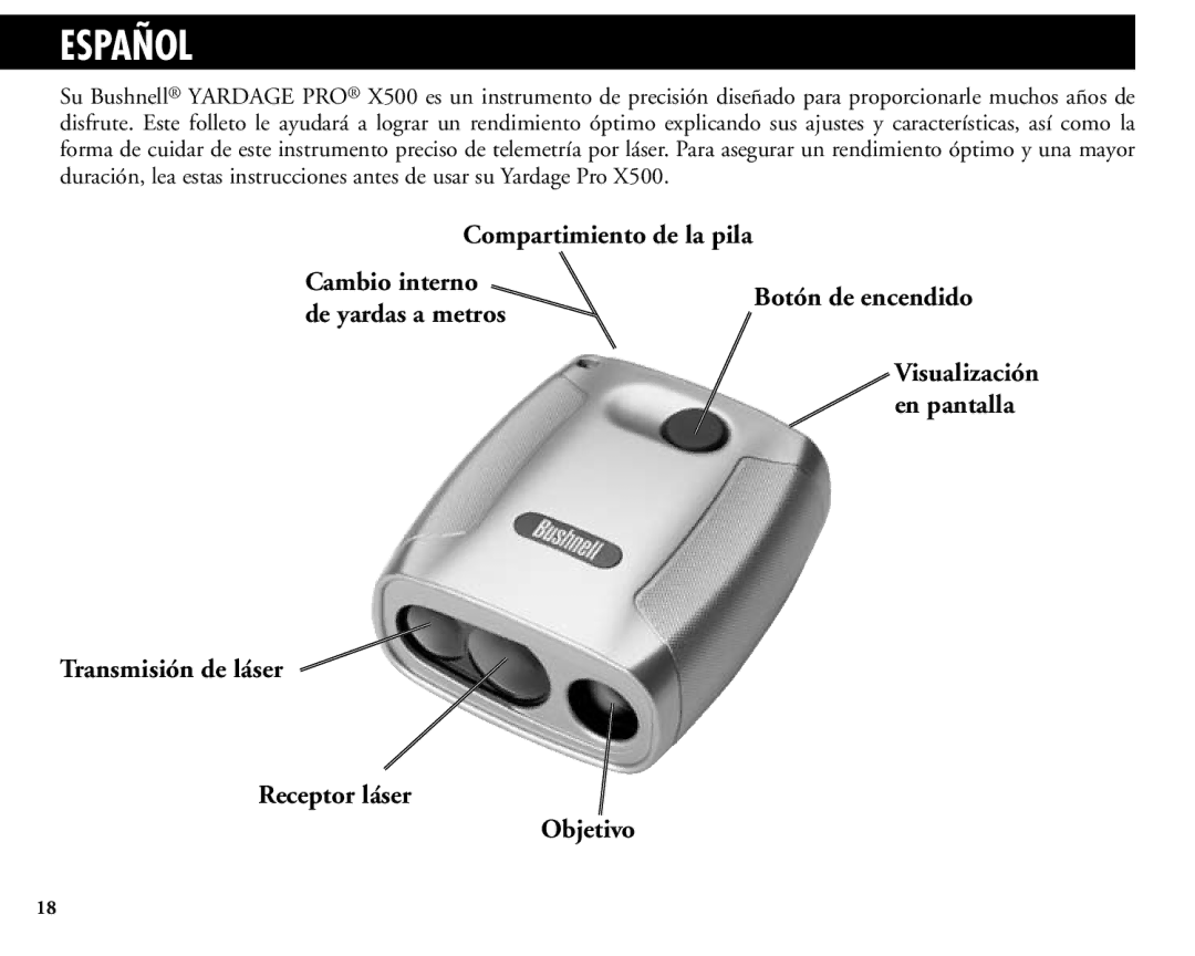 Bushnell 20-1925 manual Español 