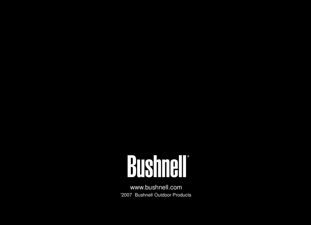 Bushnell 20-4124EU manual Bushnell Outdoor Products 