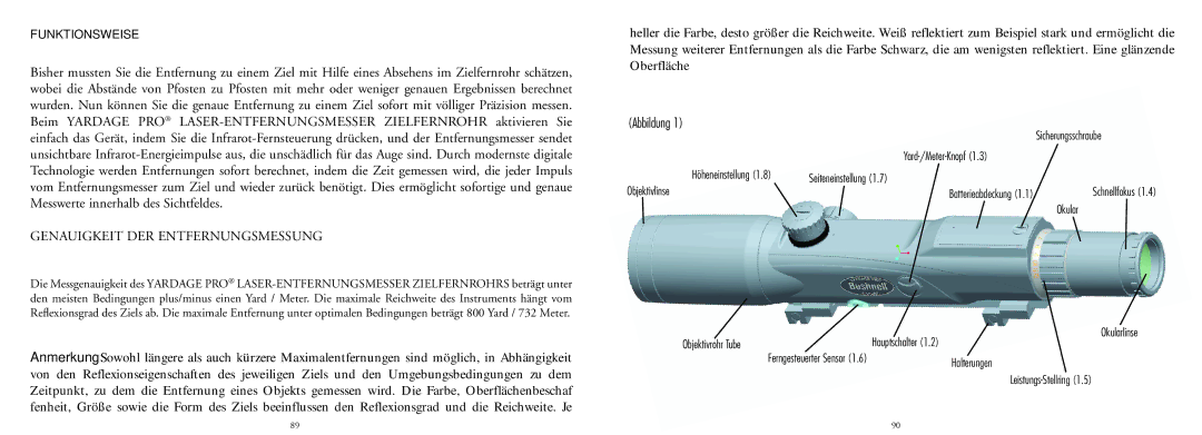 Bushnell 20-4124EU manual Abbildung, Funktionsweise 