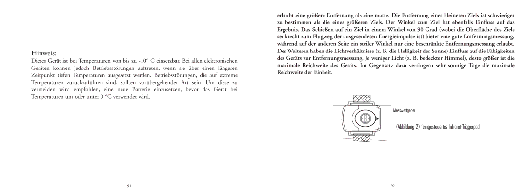 Bushnell 20-4124EU manual Hinweis 