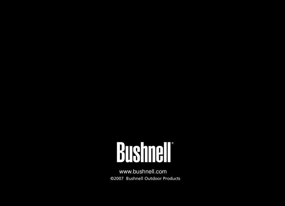 Bushnell 20-4124EU manual Bushnell Outdoor Products 