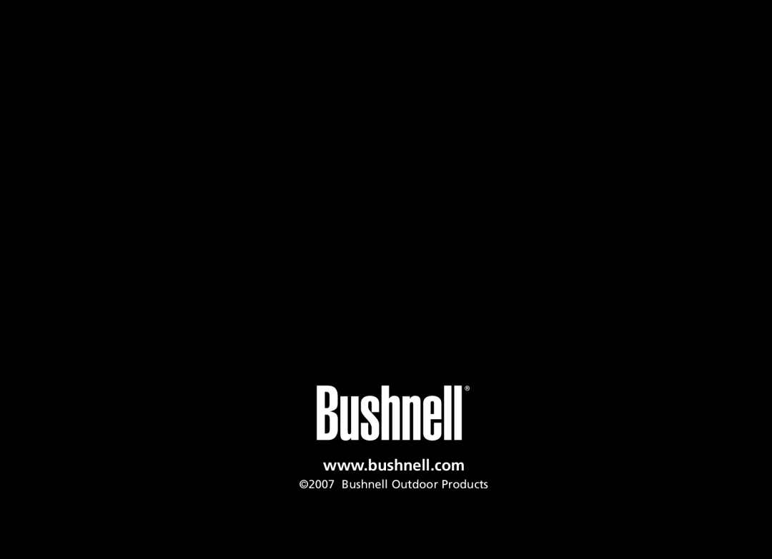 Bushnell 20-4124EU manual Bushnell Outdoor Products 