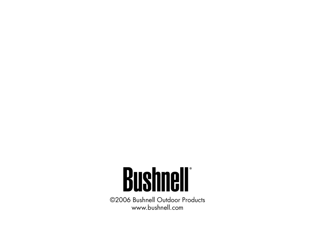 Bushnell 20-5101 manual Bushnell Outdoor Products 