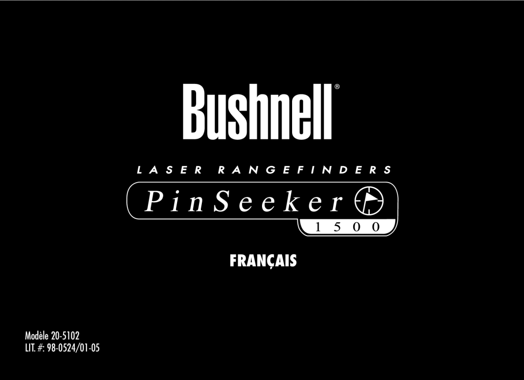 Bushnell 20-5103, 20-5102 manual Français 