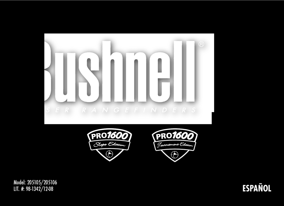 Bushnell 20 5105, 20 5106, 98-1342/12-08 manual Español 