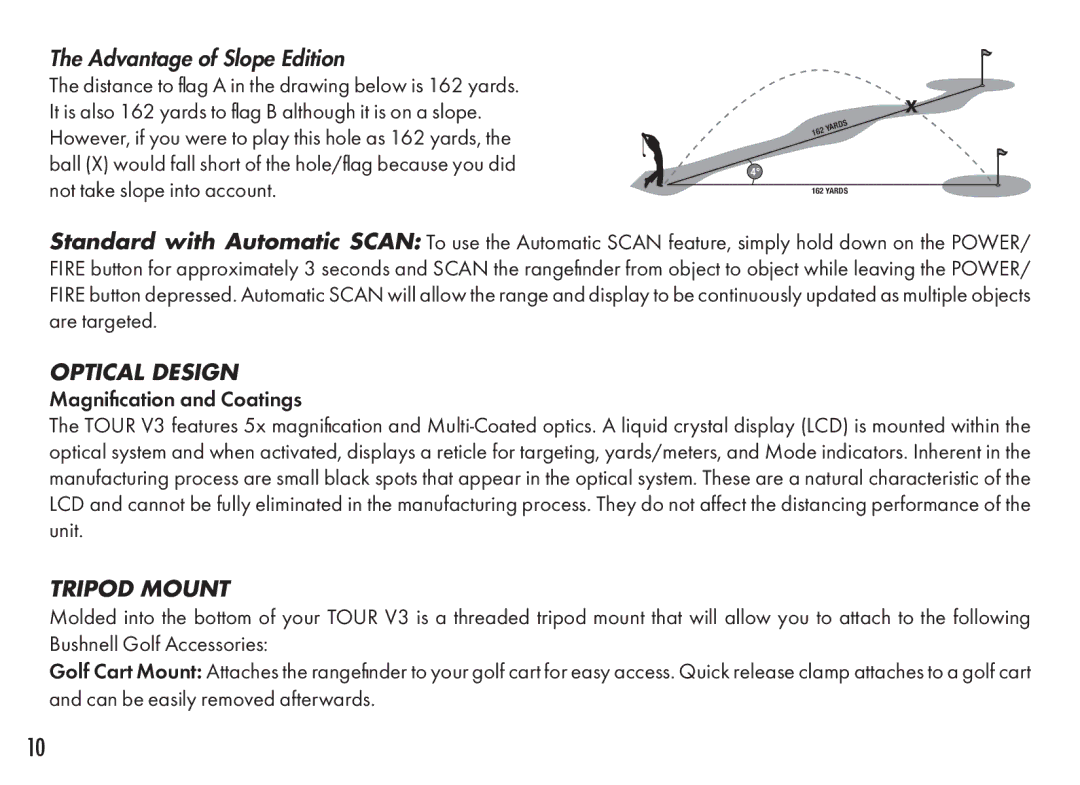 Bushnell 201361, 201360 manual Optical Design, Tripod Mount 