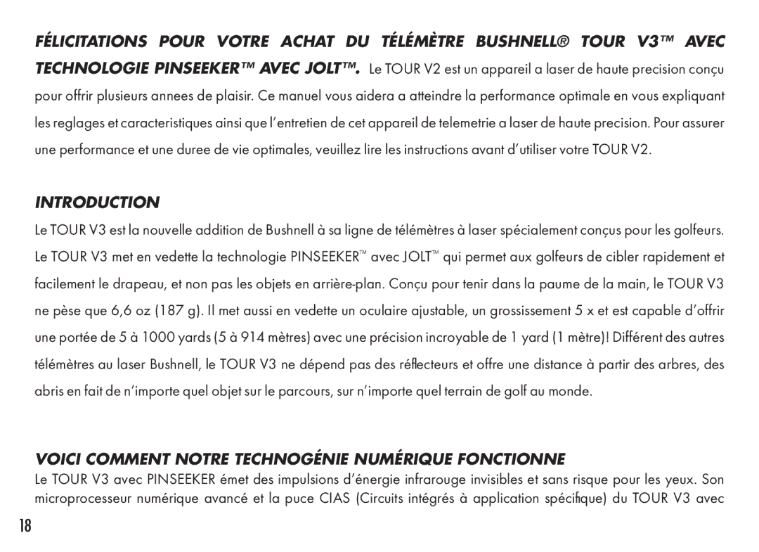 Bushnell 201361, 201360 manual Introduction, Voici Comment Notre Technogénie Numérique Fonctionne 