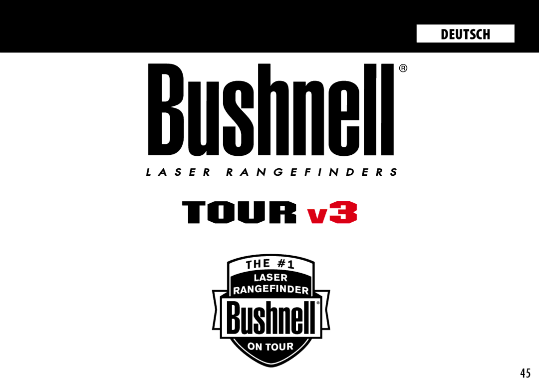 Bushnell 201360, 201361 manual Deutsch 