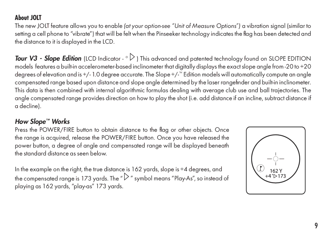 Bushnell 201360, 201361 manual About Jolt 