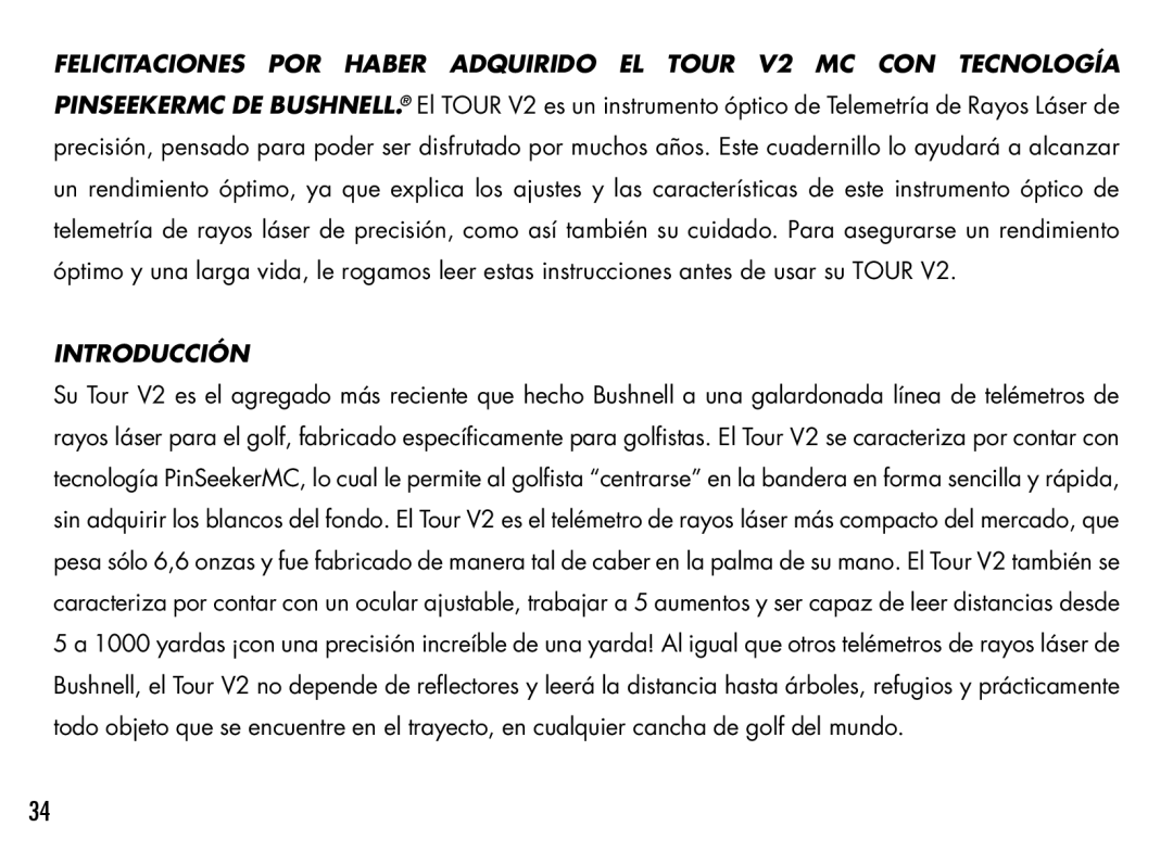 Bushnell 201940, 201930, 201928, 201929, 201933, 201927 manual Introducción 