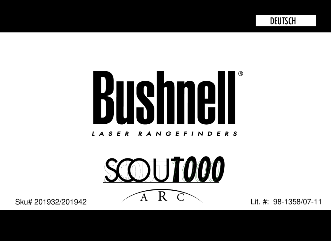 Bushnell 201942 manual Deutsch 