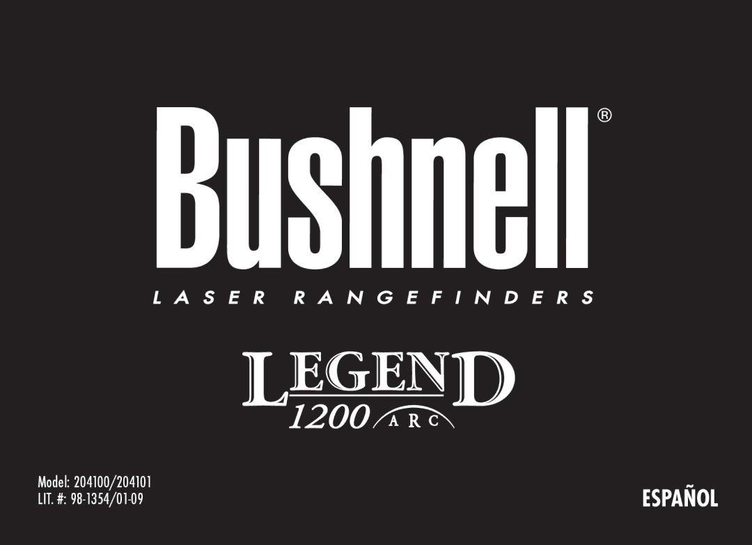 Bushnell 204100, 204101, 1200 manual Español 