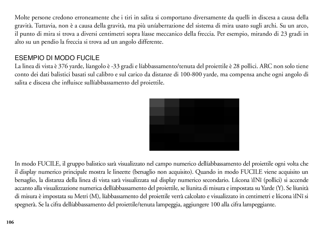 Bushnell 204100/204101 manual Esempio DI Modo Fucile 