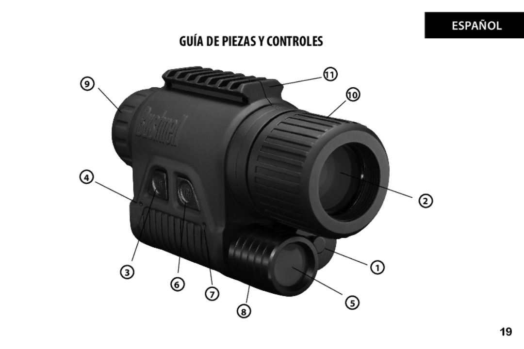 Bushnell 260228 instruction manual Guía DE Piezas Y Controles 