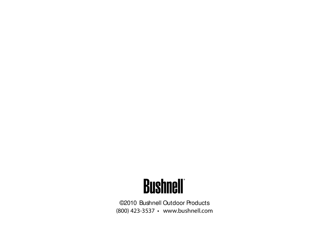 Bushnell 263230CL instruction manual 