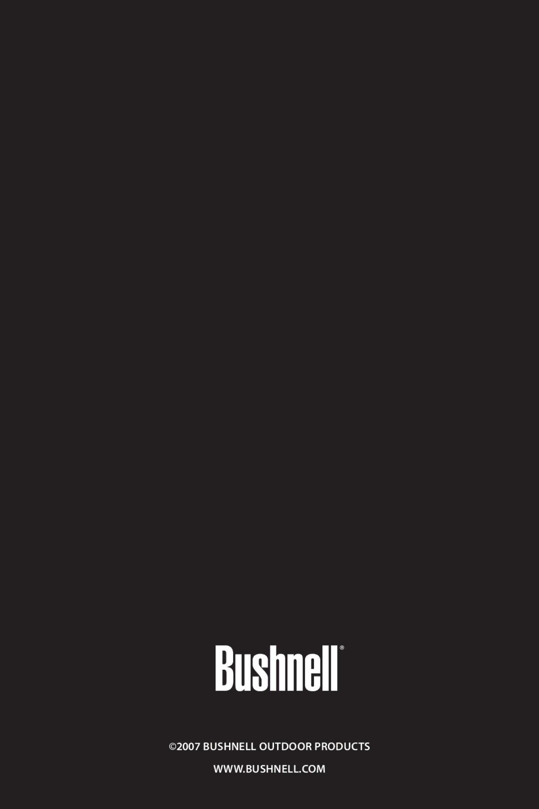 Bushnell 3.5X, 1X owner manual Bushnell Outdoor Products 