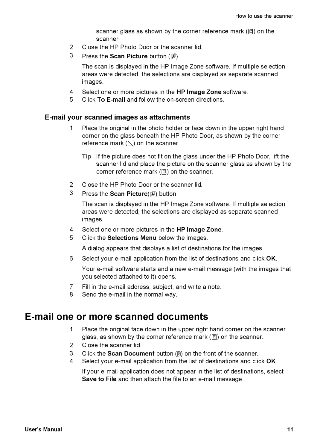 Bushnell 4070 user manual Mail one or more scanned documents, Mail your scanned images as attachments 